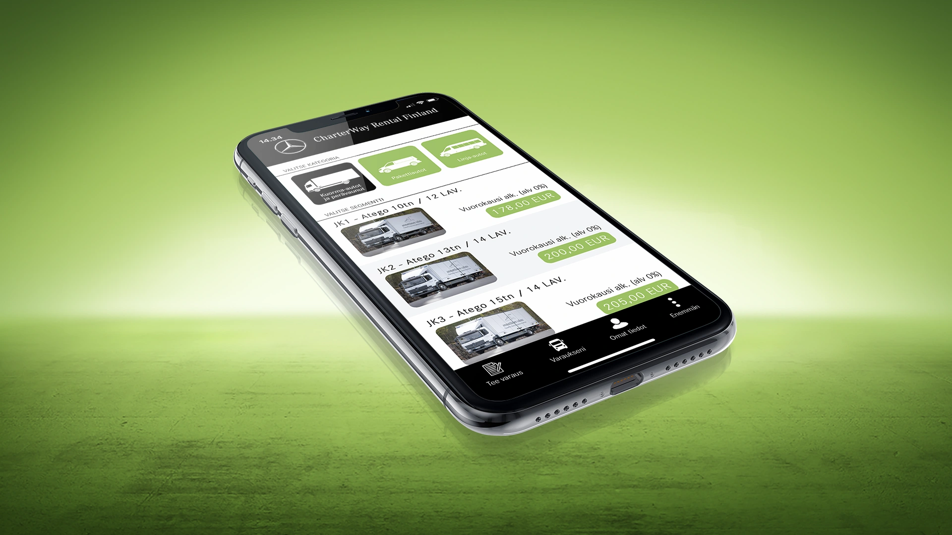 Nettiajanvaraus CharterWay Rent