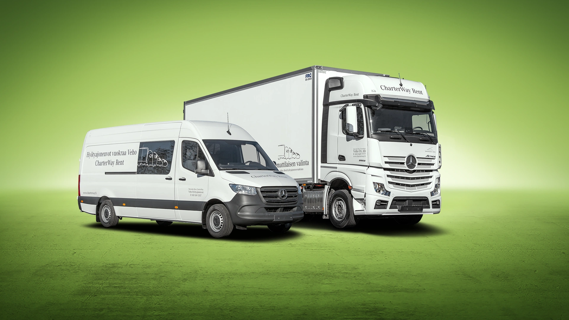 Kuorma-auton ja pakettiauton vuokraus Veholta