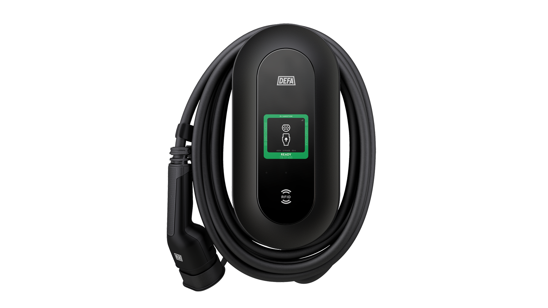 Defa Power -latausasema valkoisella taustalla.