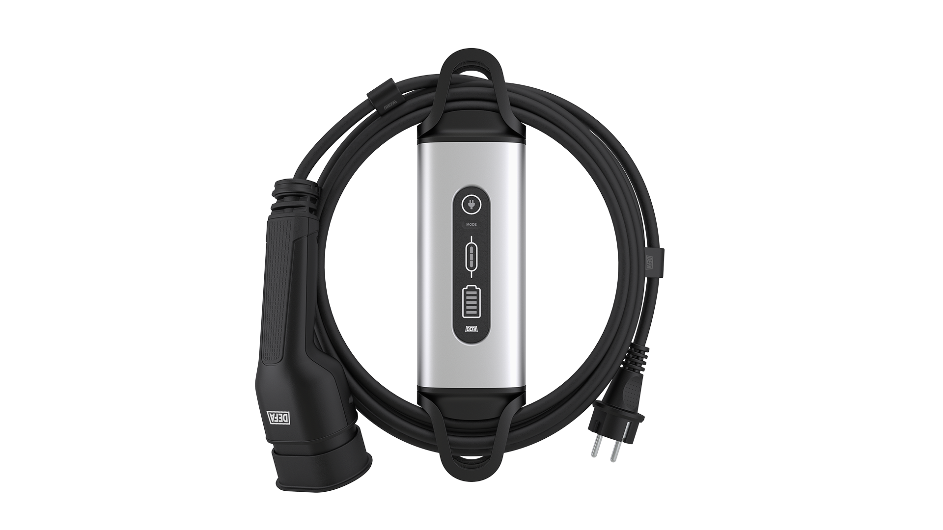 Defa eMove-latauslaite valkoisella taustalla.